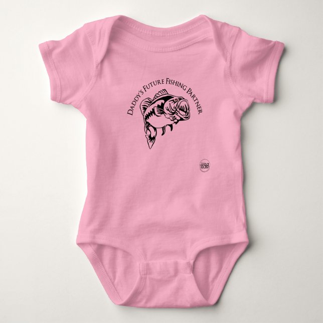 Pappa Rosa Future Fishing Partner Infant T Shirt (Framsida)