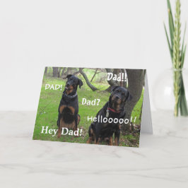 Pappa Rottweiler Fars dag Card Kort