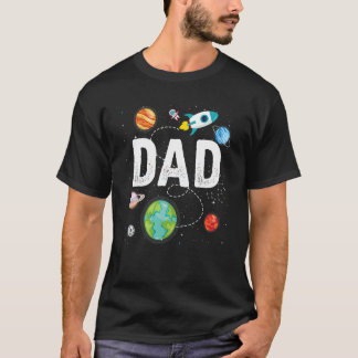 Pappa Rymden utforska New Sak Fars dag T Shirt
