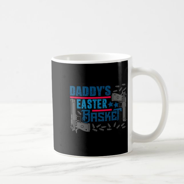 Pappa S Påskkorg Pistol Design Kaffemugg (Höger)