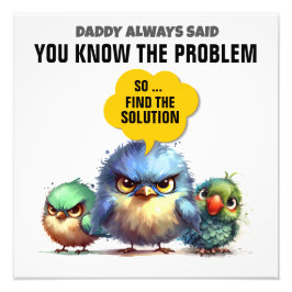 Pappa sa alltid.. fototryck