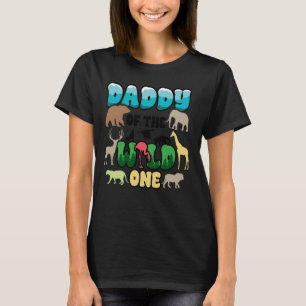 Pappa Safari 1:a födelsedagen i Vild 1 Zoo Jungle T Shirt