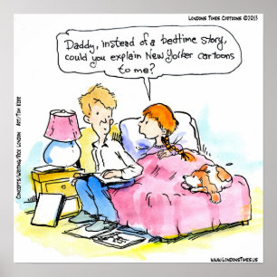 Pappa säger åt mig att läsa satire Funny Poster