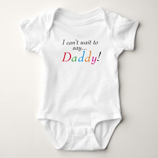 Pappa säger Roligt Infant Shirt Tee Shirt (Framsida)