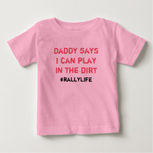 Pappa säger Spela i Dirt T-shirt