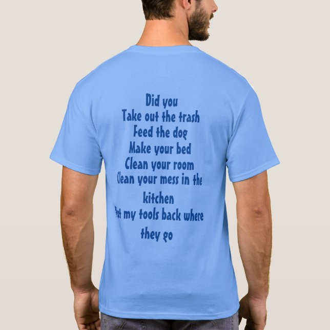 Pappa säger t shirt (Baksida)