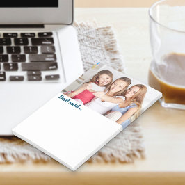 Pappa Said Roligt Anpassningsbar Photo Post-it Block