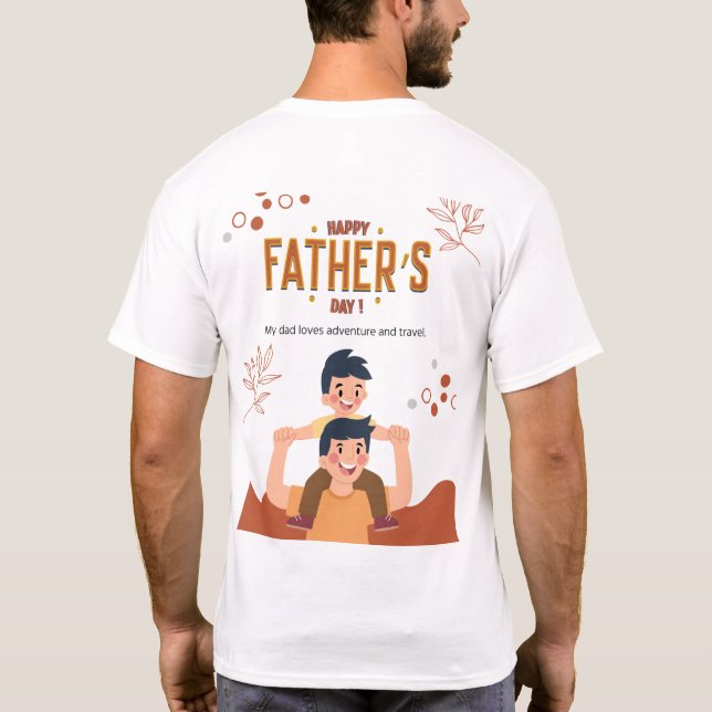 Pappa: Sak, minnesmärke över T Shirt (Baksida)