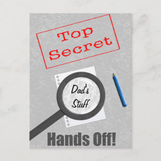 Pappa Saker Top Secret Vykort