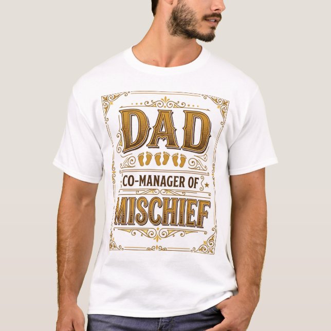 Pappa samförvaltare av bus kul faderdesign_1 t shirt (Framsida)