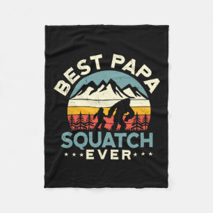 Pappa Sasquatch Pappa Best Pappa Squatch någonsin Fleecefilt