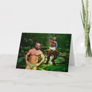 Pappa Satyrs i Briefs "Är det satyrday ändå?" Kort