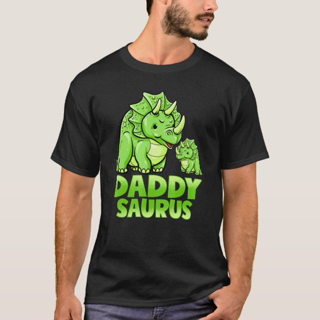 Pappa Saurus Dinosaur Funny Daddysaurus for Pappa  T Shirt (Framsida)