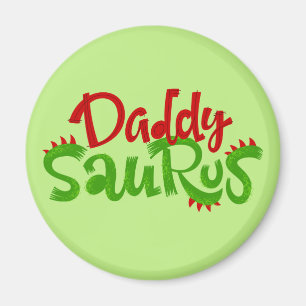 Pappa Saurus Dinosaur Letar Magnet