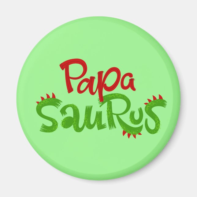Pappa Saurus Graphic Magnet (Framsidan)