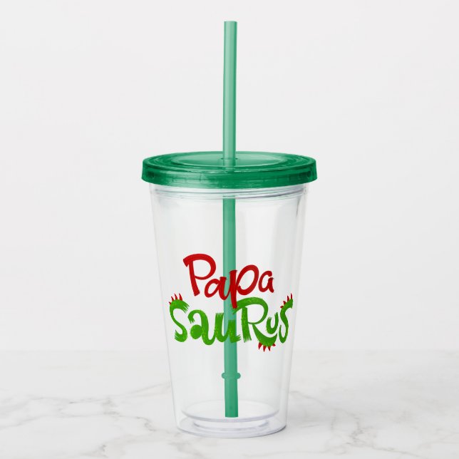 Pappa Saurus Graphic Take Away Mugg (Framsida)