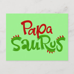 Pappa Saurus Graphic Vykort