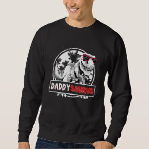 Pappa Saurus Rex Dinosaur Fars dag Family Matc Lång Ärmad Tröja