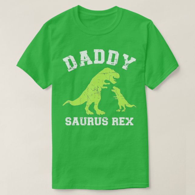 Pappa saurus rex dinosaur fars dag gift da t shirt (Design framsida)