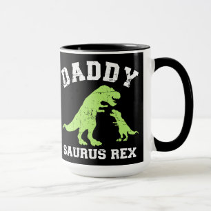 Pappa saurus rex dinosaur fars dag gift pappa mugg