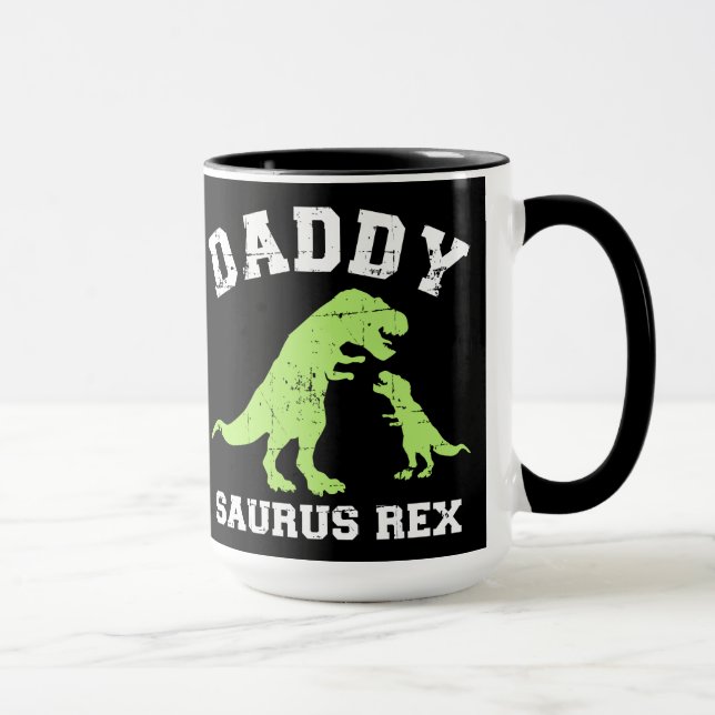 Pappa saurus rex dinosaur fars dag gift pappa mugg (Höger)