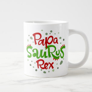 Pappa Saurus Rex-grafik Jumbo Mugg