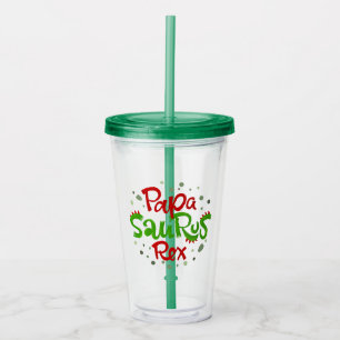Pappa Saurus Rex-grafik Take Away Mugg