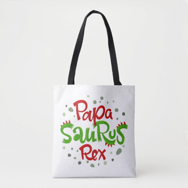 Pappa Saurus Rex-grafik Tygkasse (Framsida)