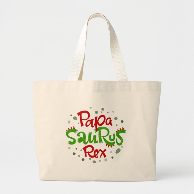 Pappa Saurus Rex Graphic Jumbo Tygkasse (Framsidan)