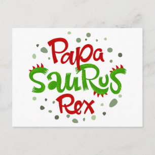 Pappa Saurus Rex Graphic Vykort