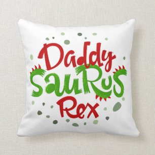 Pappa Saurus Rex Illustration Kudde