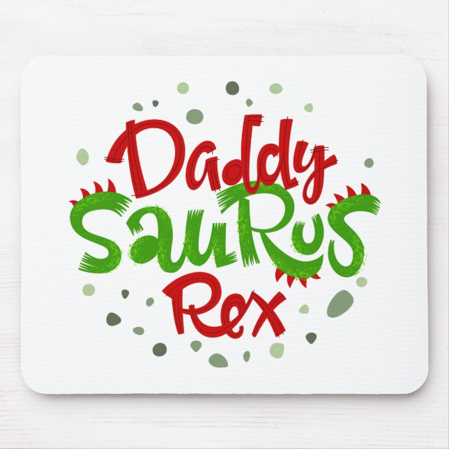 Pappa Saurus Rex Illustration Musmatta (Framsidan)