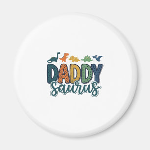 Pappa Saurus Söt Dinosaur Papa Vektordesign_1 Magnet