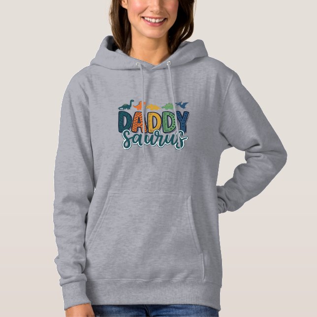 Pappa Saurus Söt Dinosaur Papa Vektordesign_1 T Shirt (Framsida)