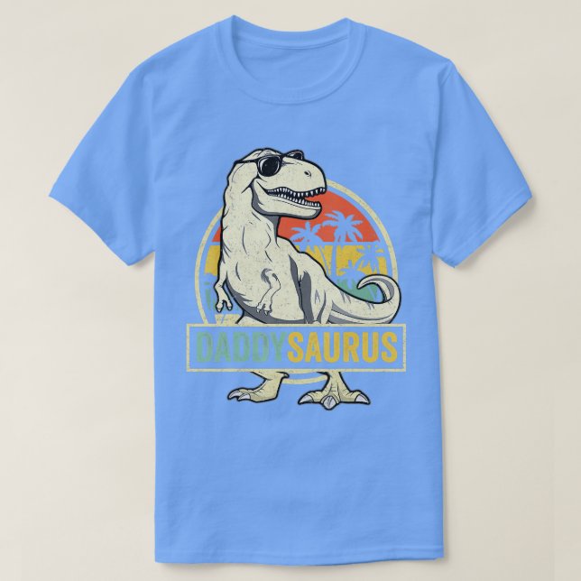 Pappa saurus T Rex Dinosaur Manar pappa Saurus Fam T Shirt (Design framsida)