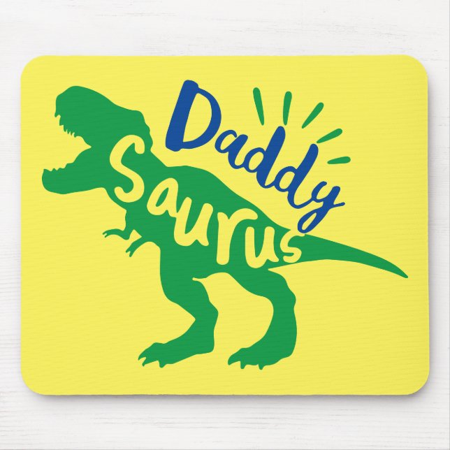 Pappa Saurus T-Rex Silhouette Musmatta (Framsidan)