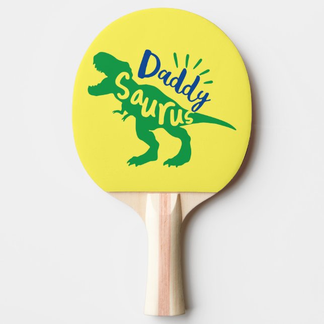 Pappa Saurus T-Rex Silhouette Pingisracket (Framsidan)