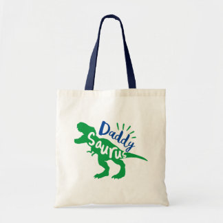 Pappa Saurus T-Rex Silhouette Tygkasse