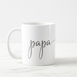 Pappa Script Heart | Enkel Personlig för Pappa-gåv Kaffemugg