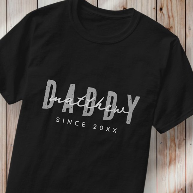 Pappa sedan 20XX Modern Elegant enkel T Shirt (Skapare uppladdad)