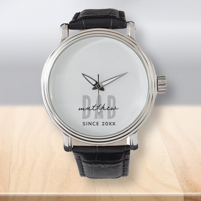 Pappa sedan 20XX Modern enkel Preppy Armbandsur (Skapare uppladdad)