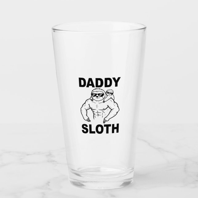 Pappa Sengångare Glaskopp (Framsida)