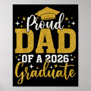 Pappa senior 2026 stolt pappa till en klass 2026 poster