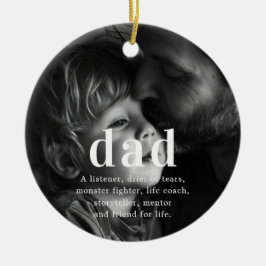 Pappa | Sentimental Photo Keepsakjulen Julgransprydnad Keramik