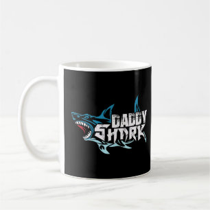 Pappa Shark Diver Surfer Ocean Underwater World Se Kaffemugg