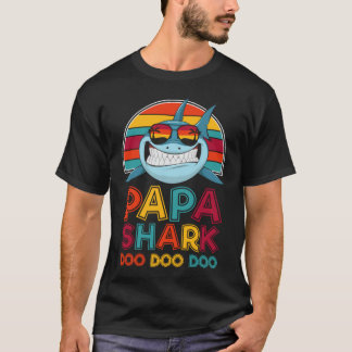 Pappa Shark Doo Doo Doo Doo - Fars dag Gift T-Shir T Shirt
