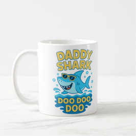 Pappa Shark, Doo Doo-Funny och Cute Far's Day Kaffemugg