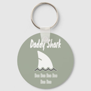 Pappa Shark Doo Doo Trendig Cute Sång Nyckelring