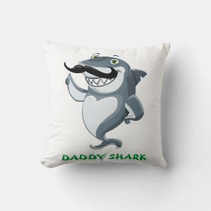 Pappa Shark Mamma Shark Kudde