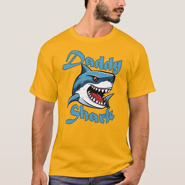 Pappa Shark T Shirt (Framsida)